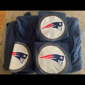 Pottery Barn F/Q NE Patriots Duvet and 2 Shams